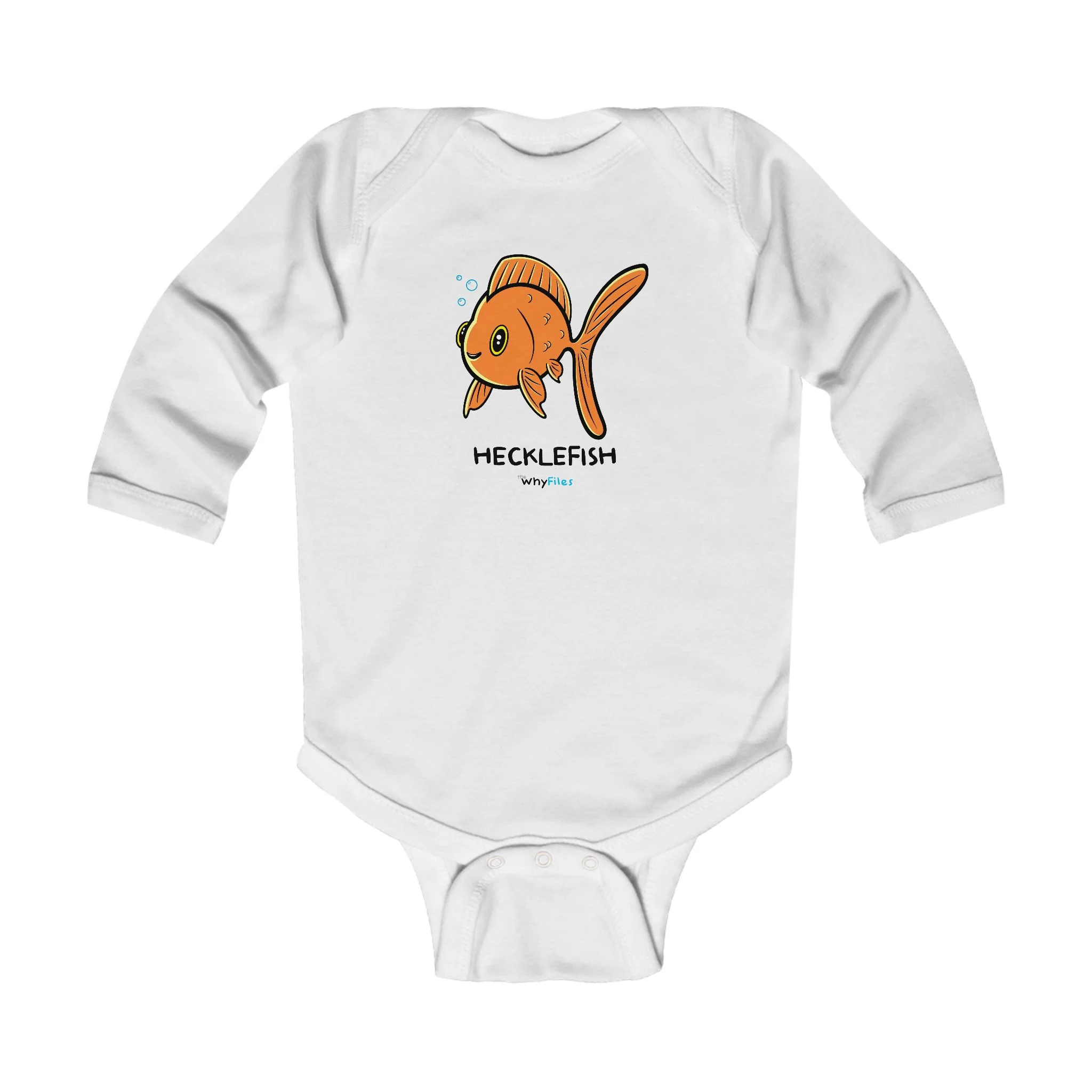 Baby Hecklefish Long Sleeve Bodysuit - Image 4