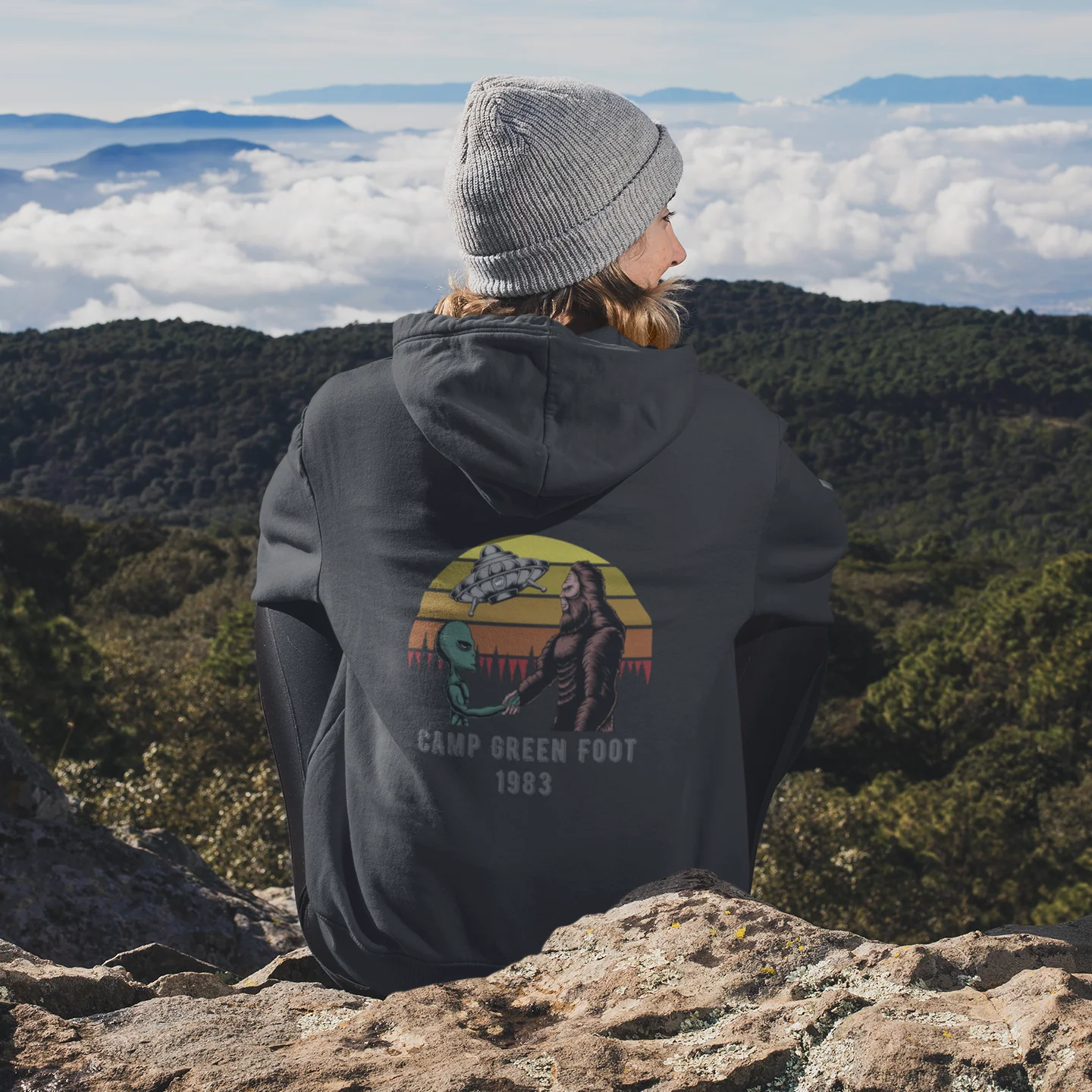 Camp Green Foot 1983 Full Zip Hoodie