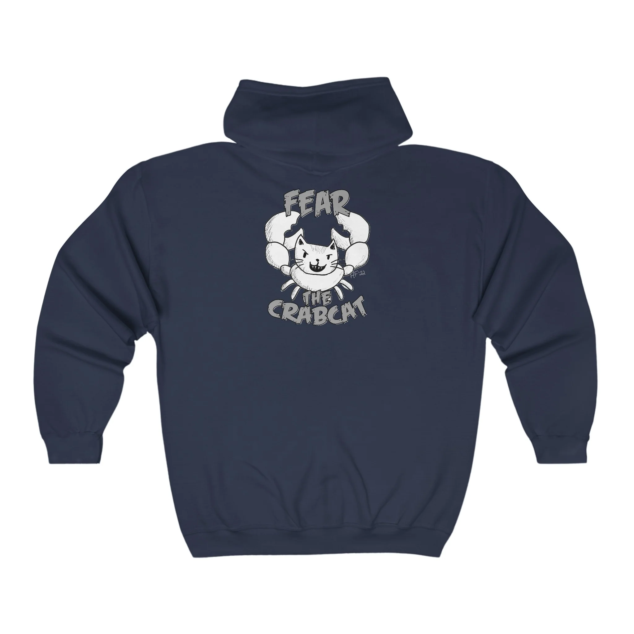 Fear the Crabcat Full Zip Hoodie - Image 4