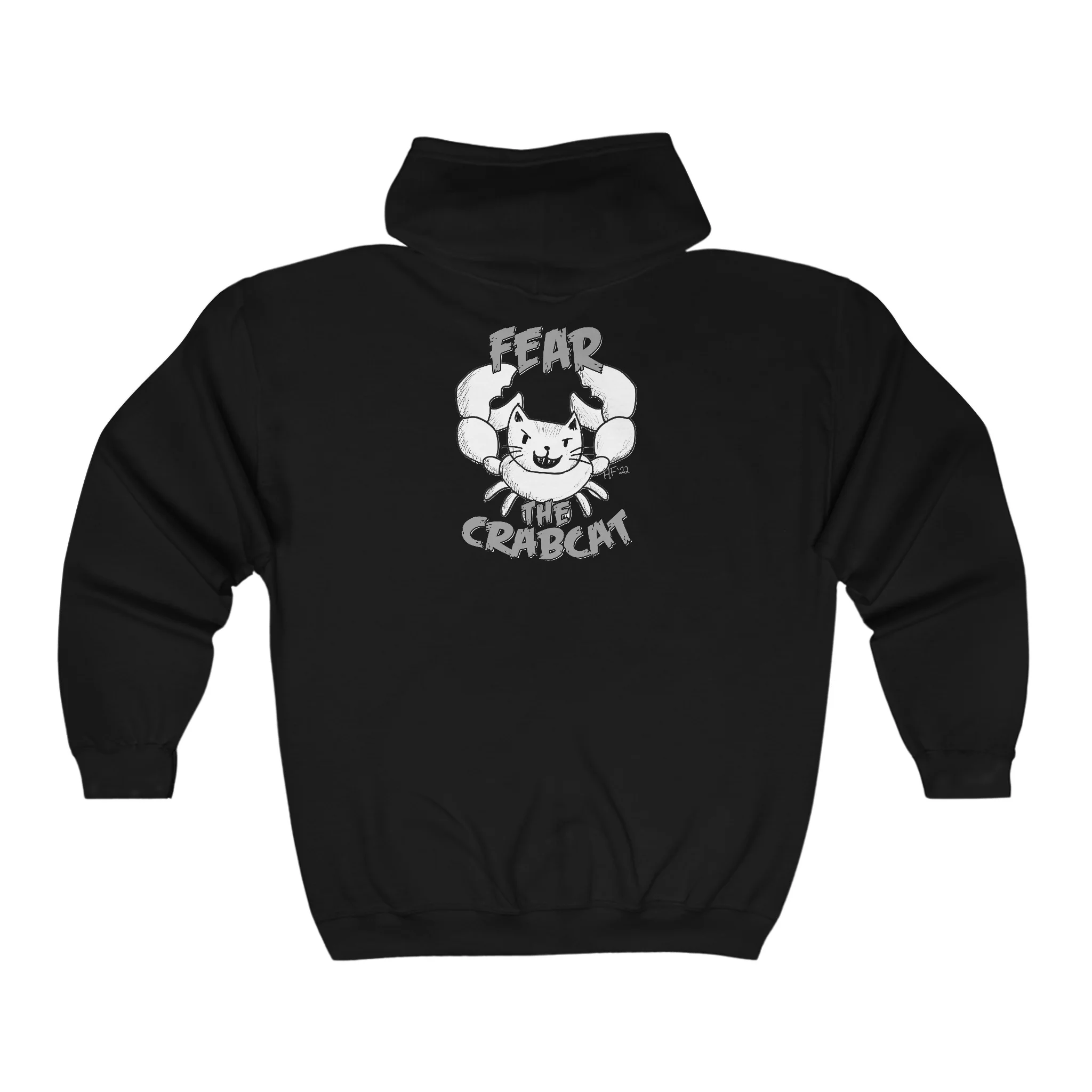 Fear the Crabcat Full Zip Hoodie - Image 6