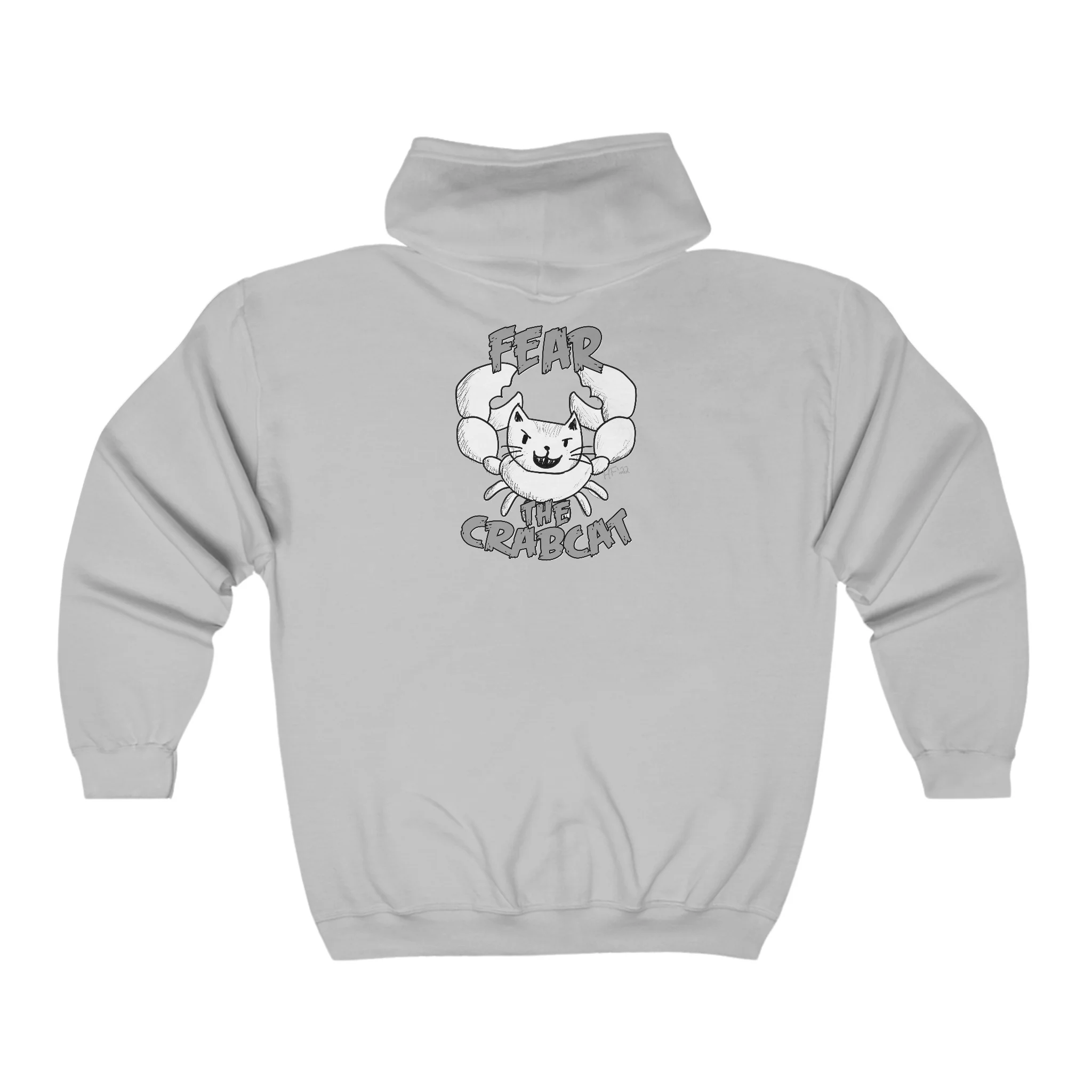 Fear the Crabcat Full Zip Hoodie - Image 8