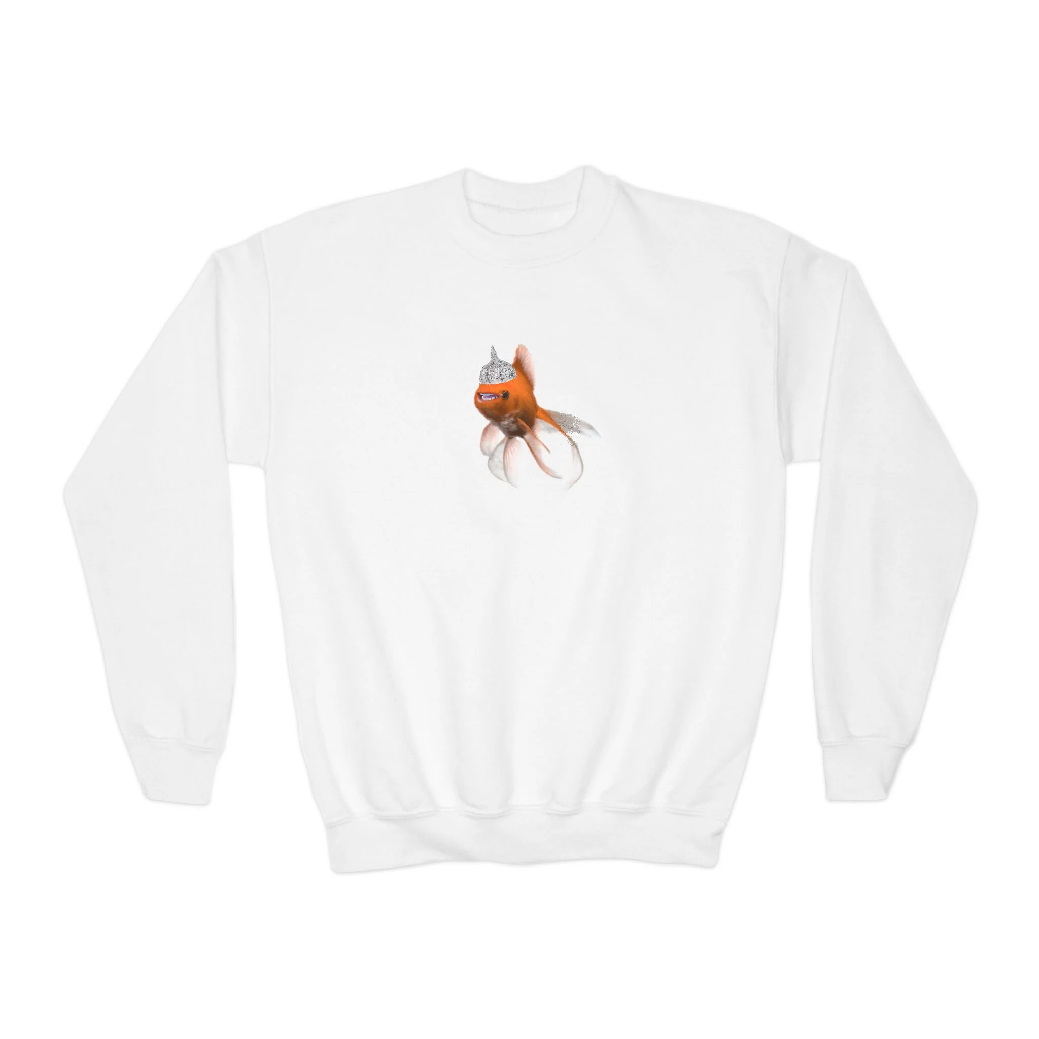 Hecklefish Tin Foil Youth Crewneck Sweatshirt - Image 4