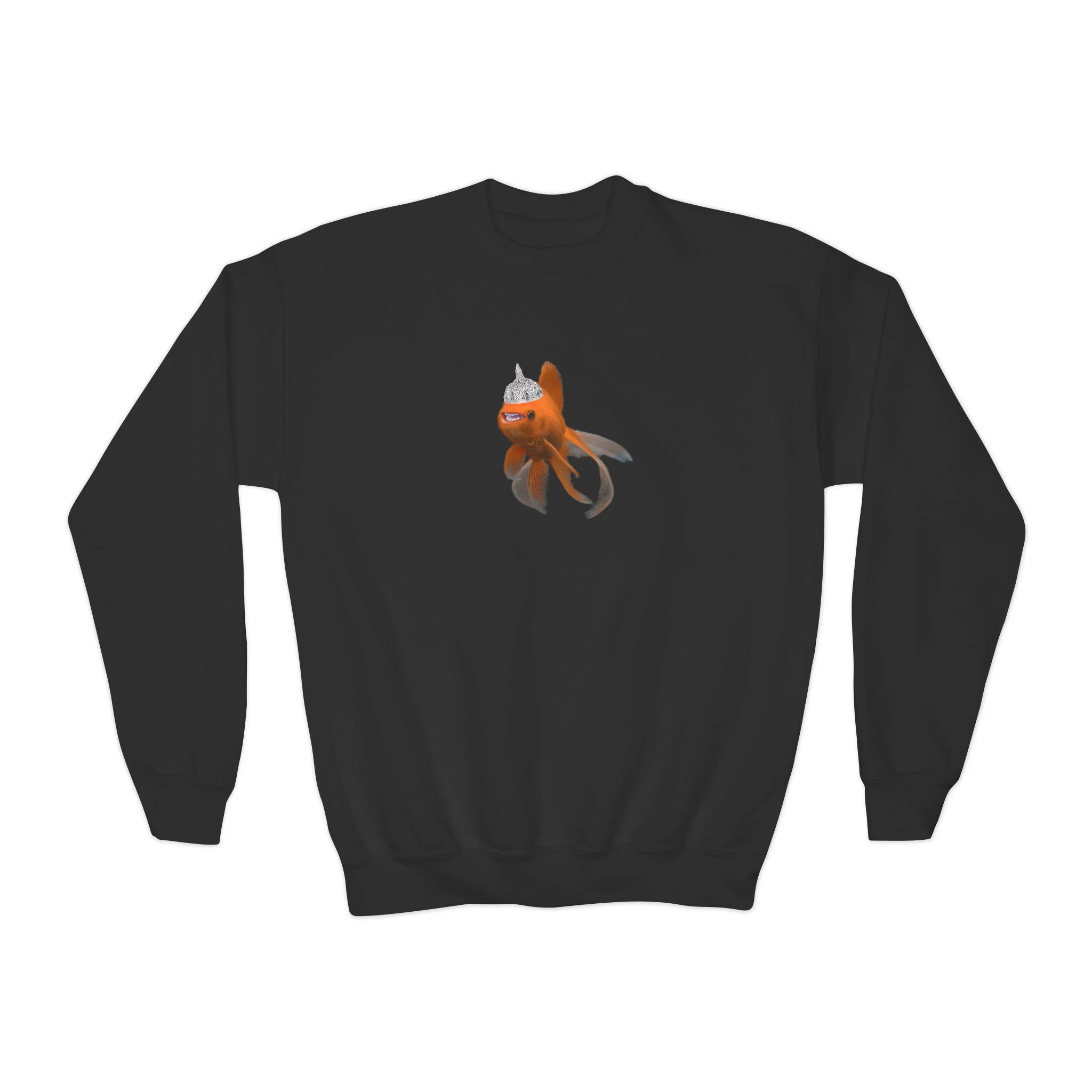 Hecklefish Tin Foil Youth Crewneck Sweatshirt - Image 5