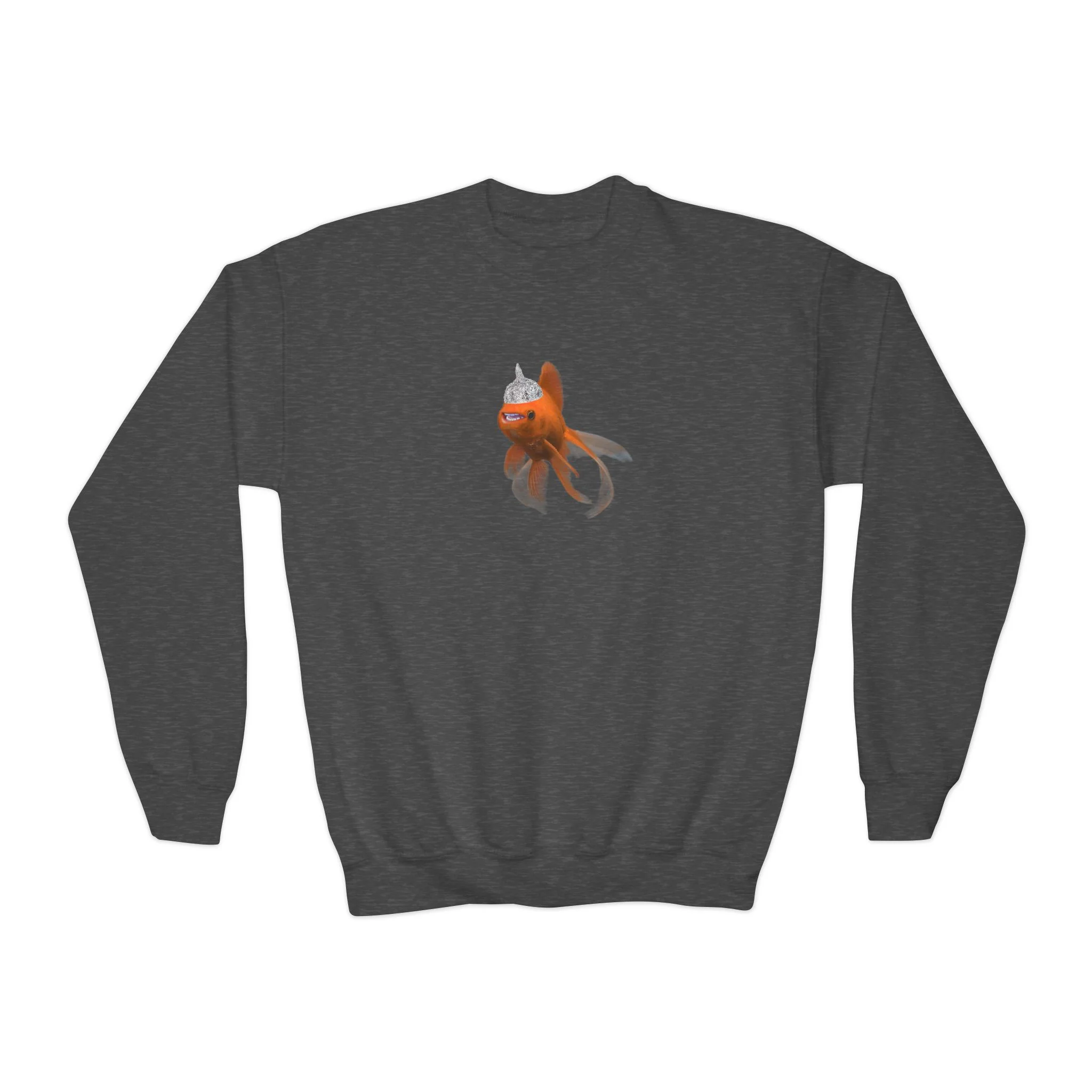 Hecklefish Tin Foil Youth Crewneck Sweatshirt - Image 6