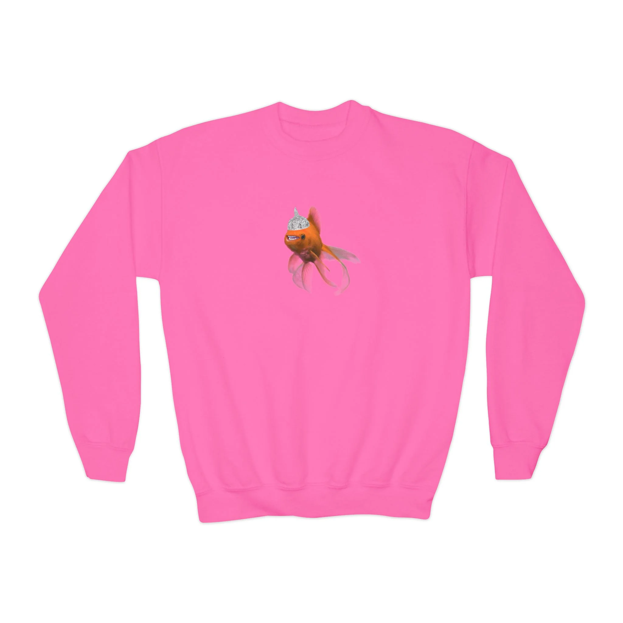 Hecklefish Tin Foil Youth Crewneck Sweatshirt - Image 7