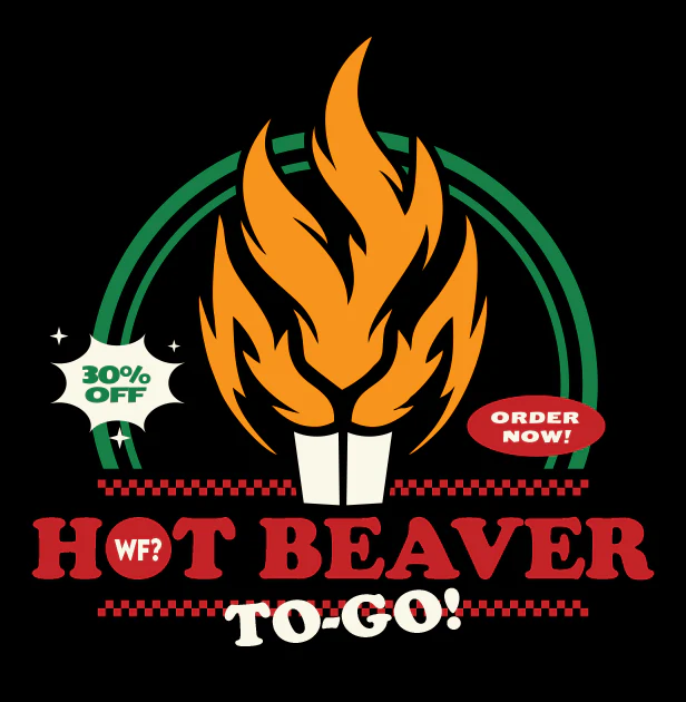 Hot Beaver To Go T-Shirt - Image 2