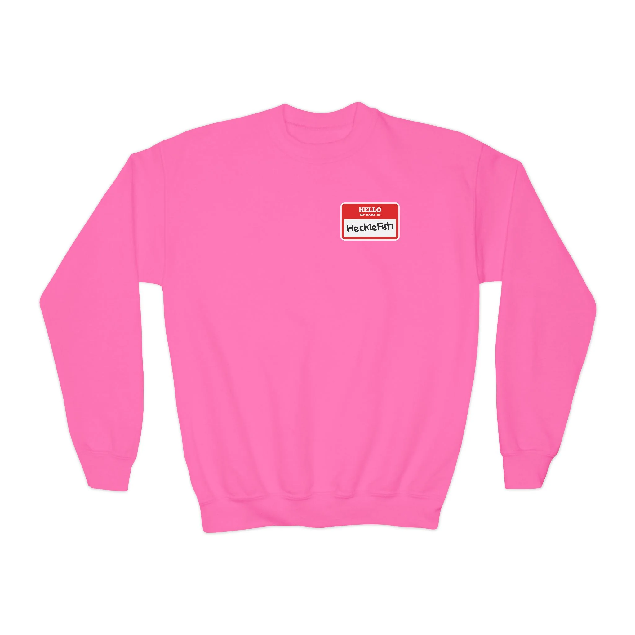 Name Tag Youth Crewneck Sweatshirt - Image 3