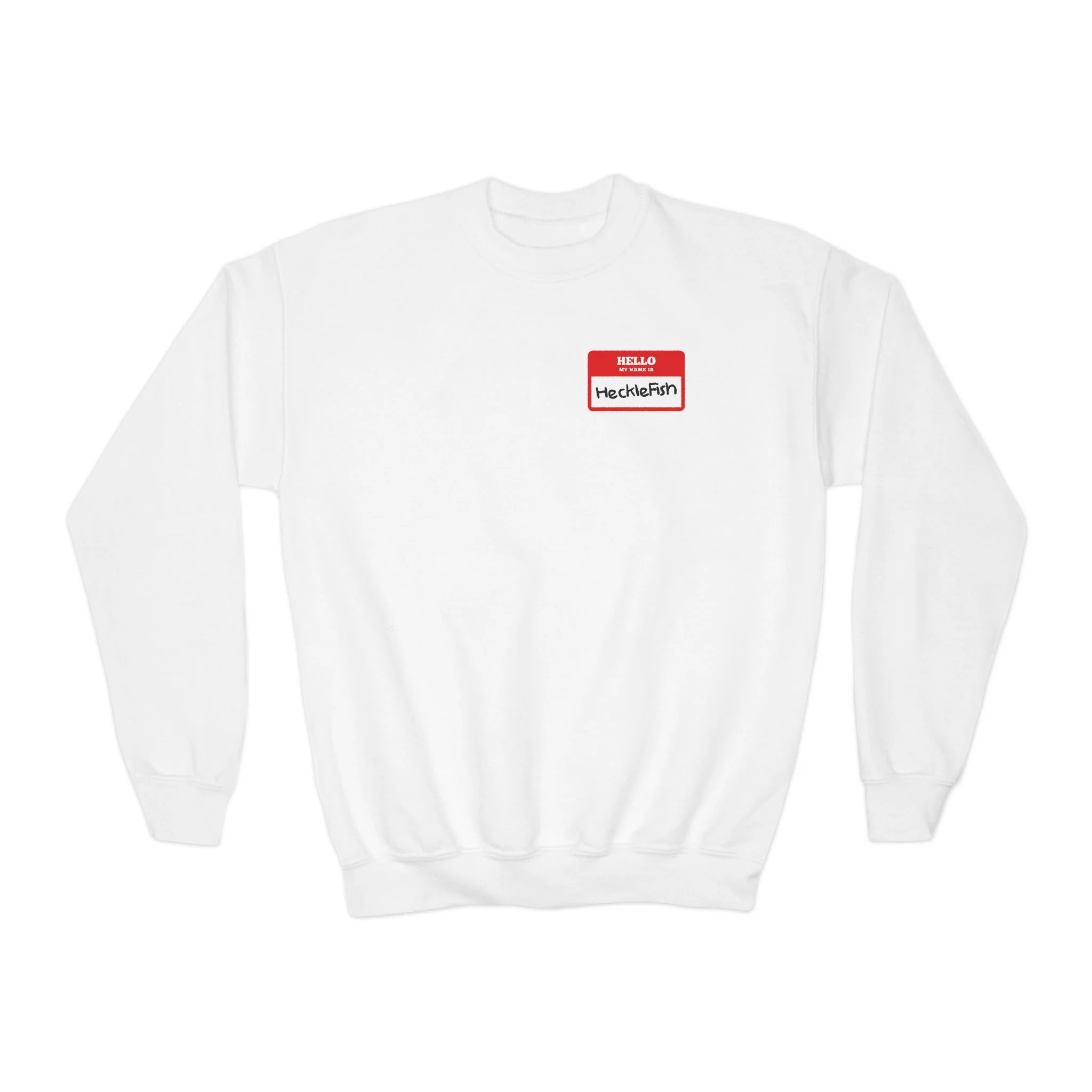 Name Tag Youth Crewneck Sweatshirt - Image 4