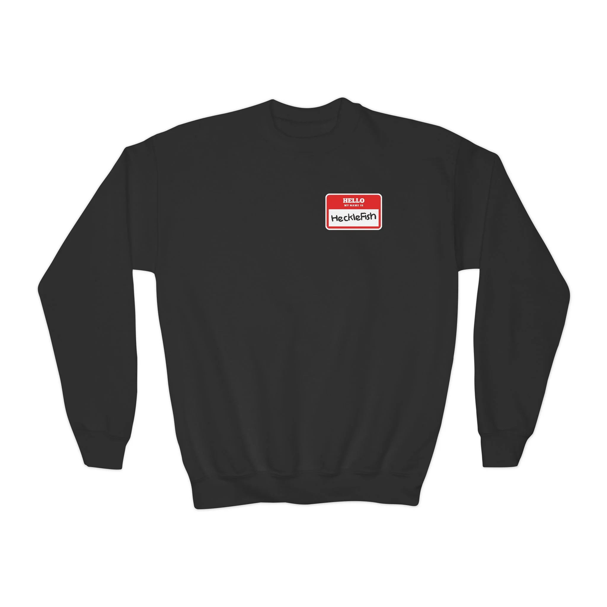 Name Tag Youth Crewneck Sweatshirt - Image 5