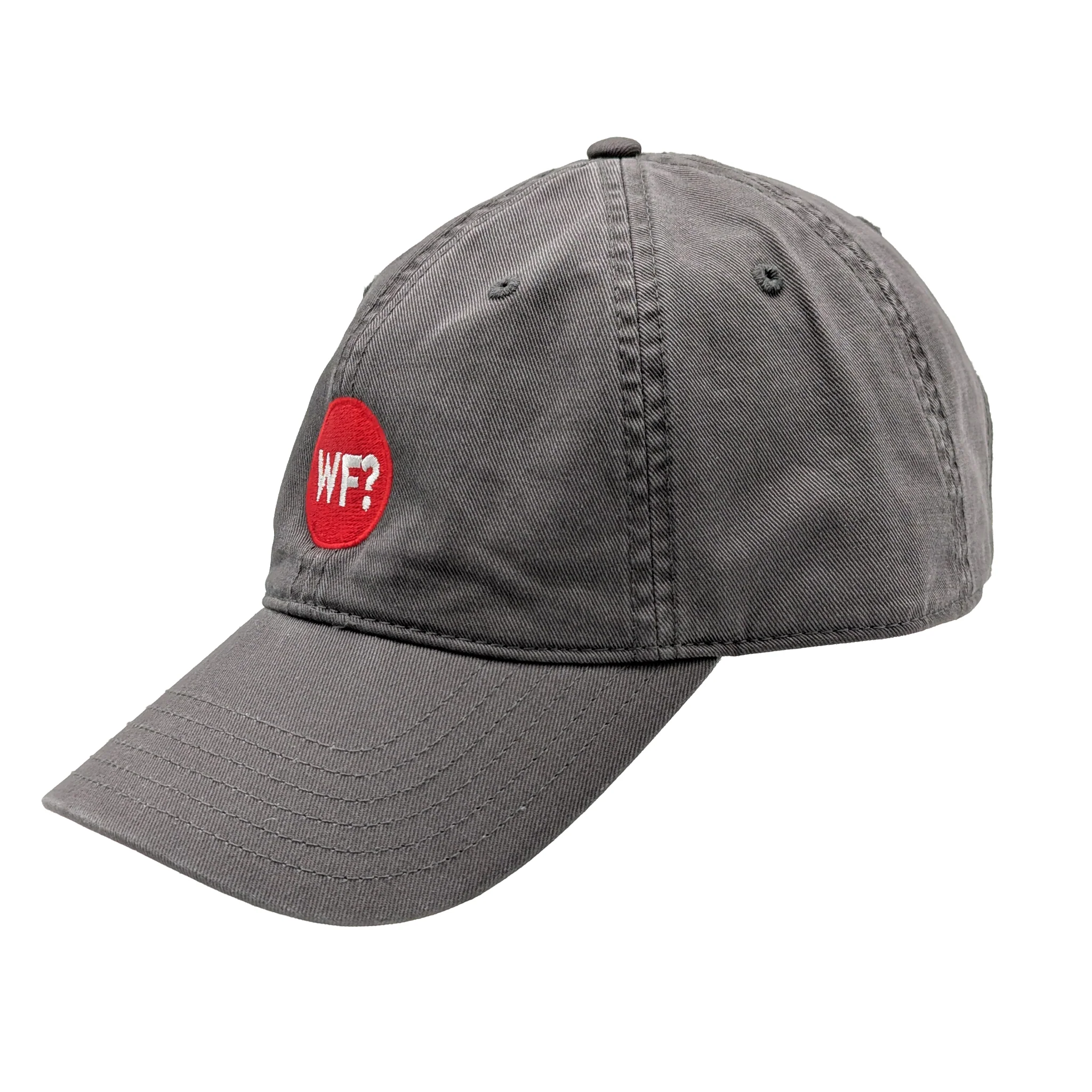 Why Files Embroidered Dad Hat - Grey - Image 3